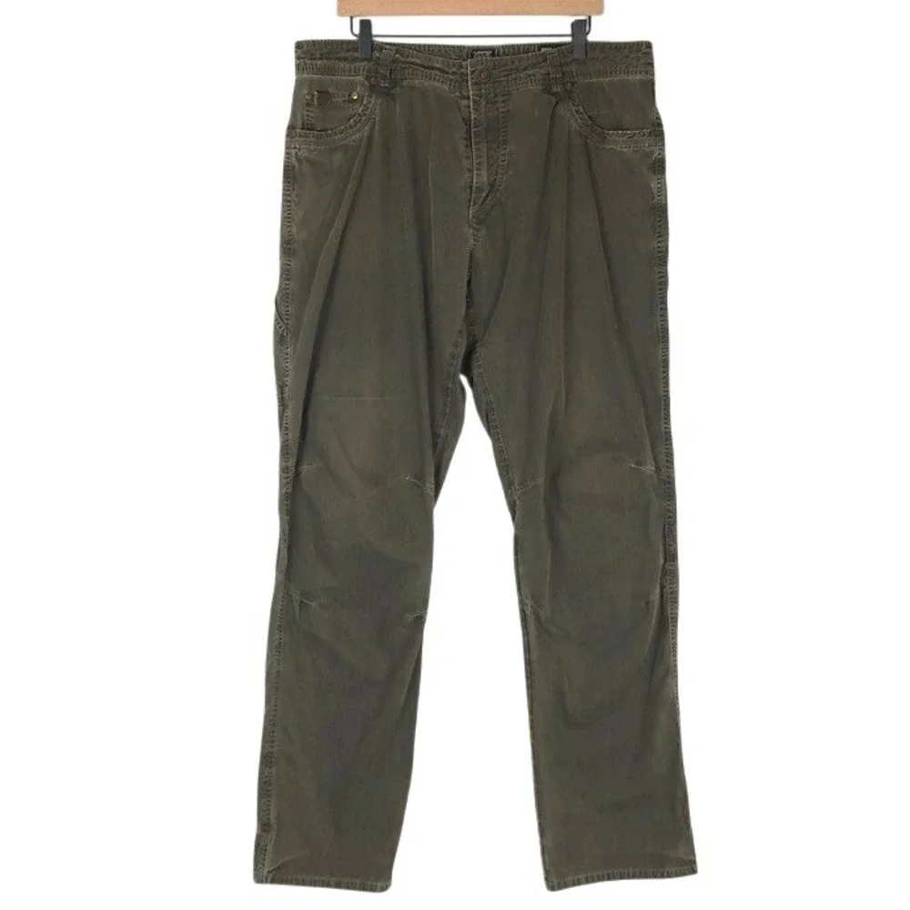 KUHL Revolvr Hiking Pants Men's 38x36 Olive Green UberKuhl Articulated Utility